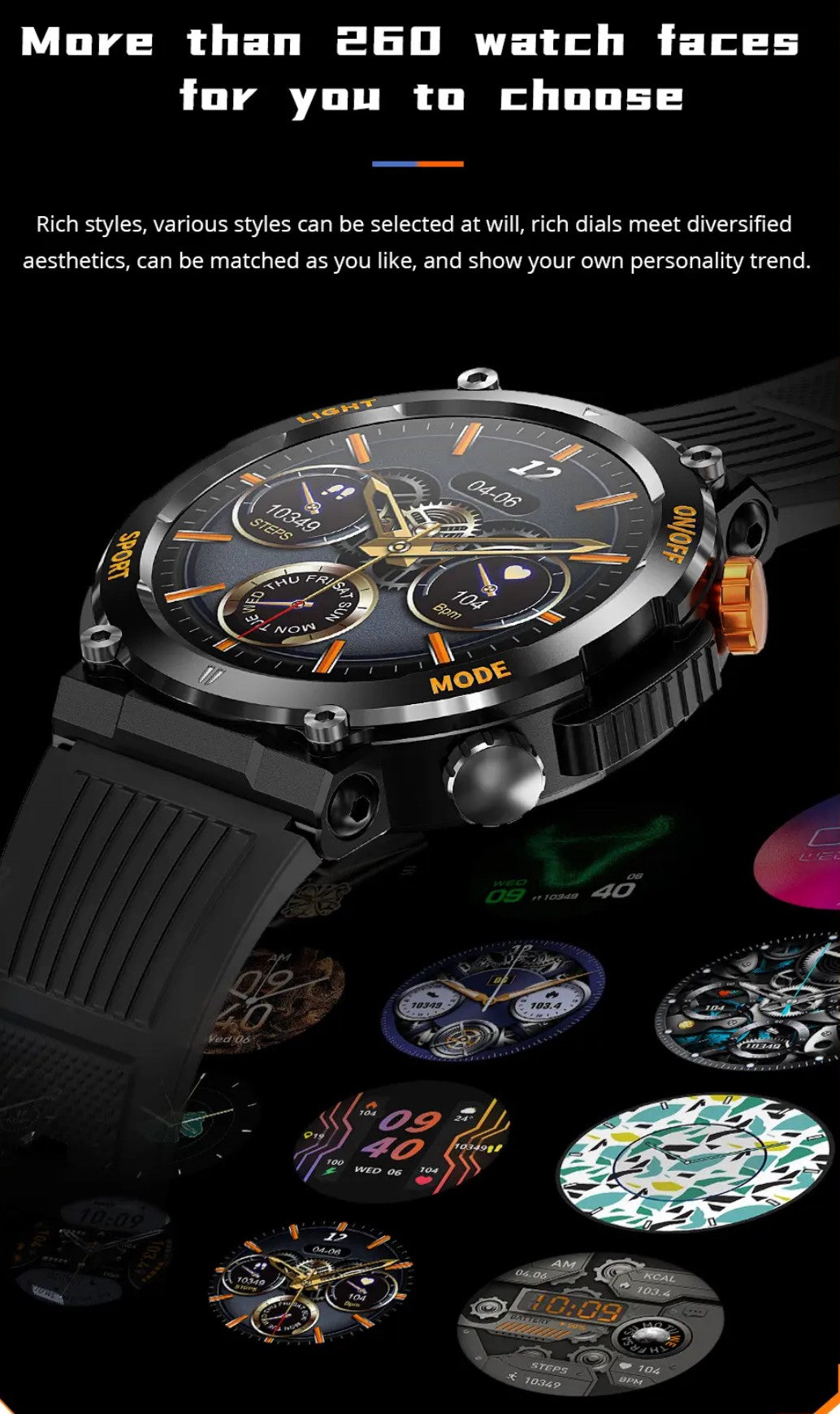 Colmi V68 Black Smart Watch- Smart Watch South Africa