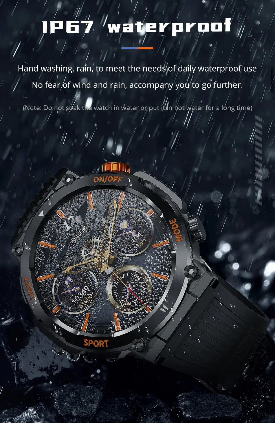 Colmi V68 Black Smart Watch- Smart Watch South Africa