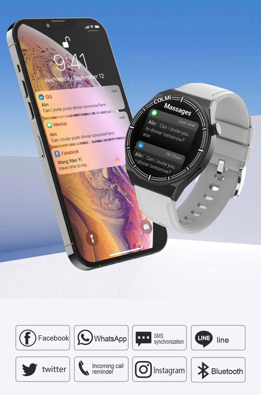 Latest Features Colmi Ci11 Gold Smart Watch - Smart Watch South Africa