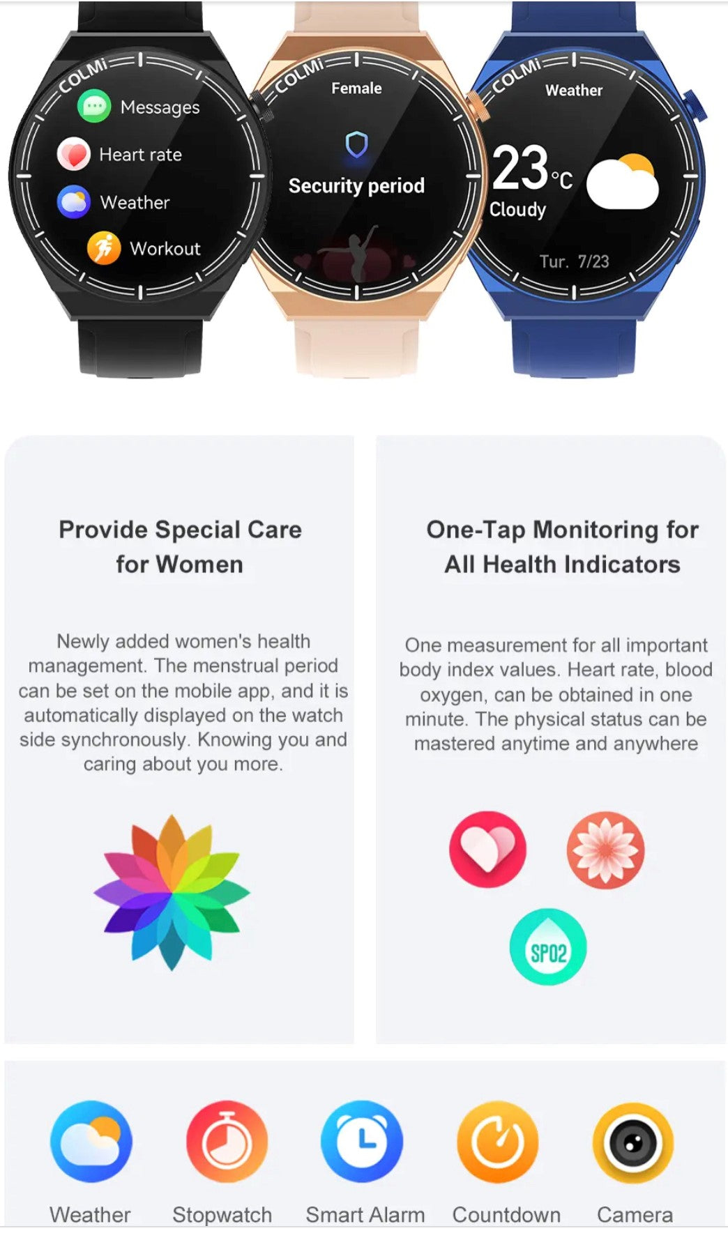 Luxury Watches | Colmi Ci11 Blue Smart Watch - Smart Watch South Africa