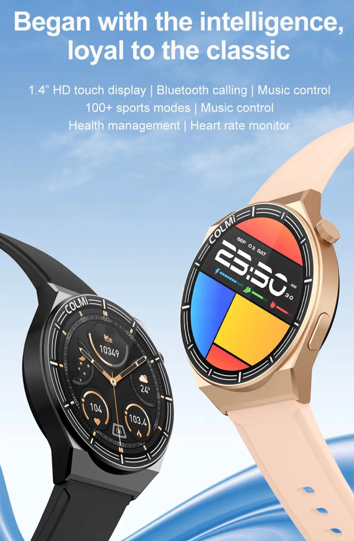 Latest Features Colmi Ci11 Gold Smart Watch - Smart Watch South Africa
