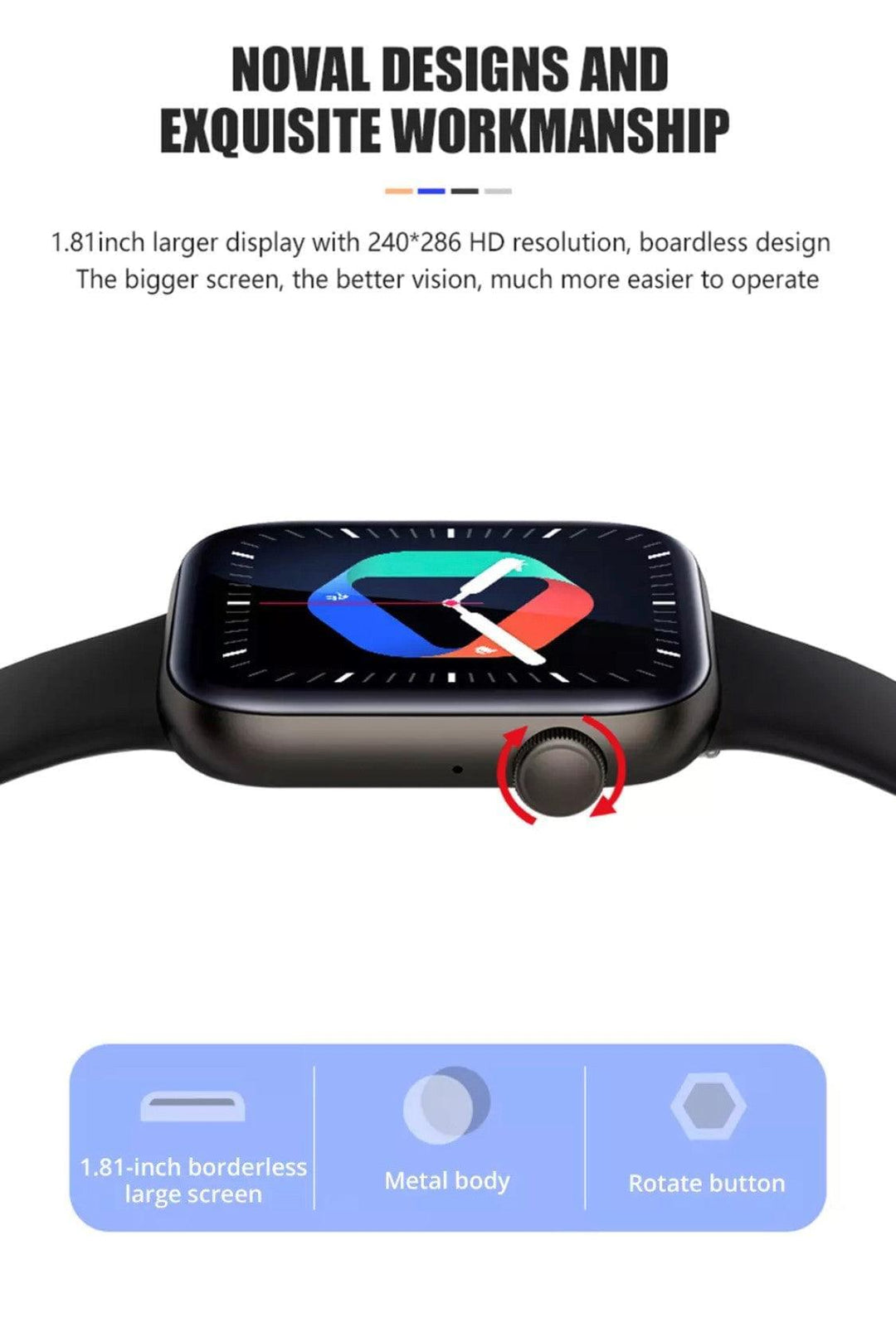 COLMI P45 Black Smart Watch South Africa