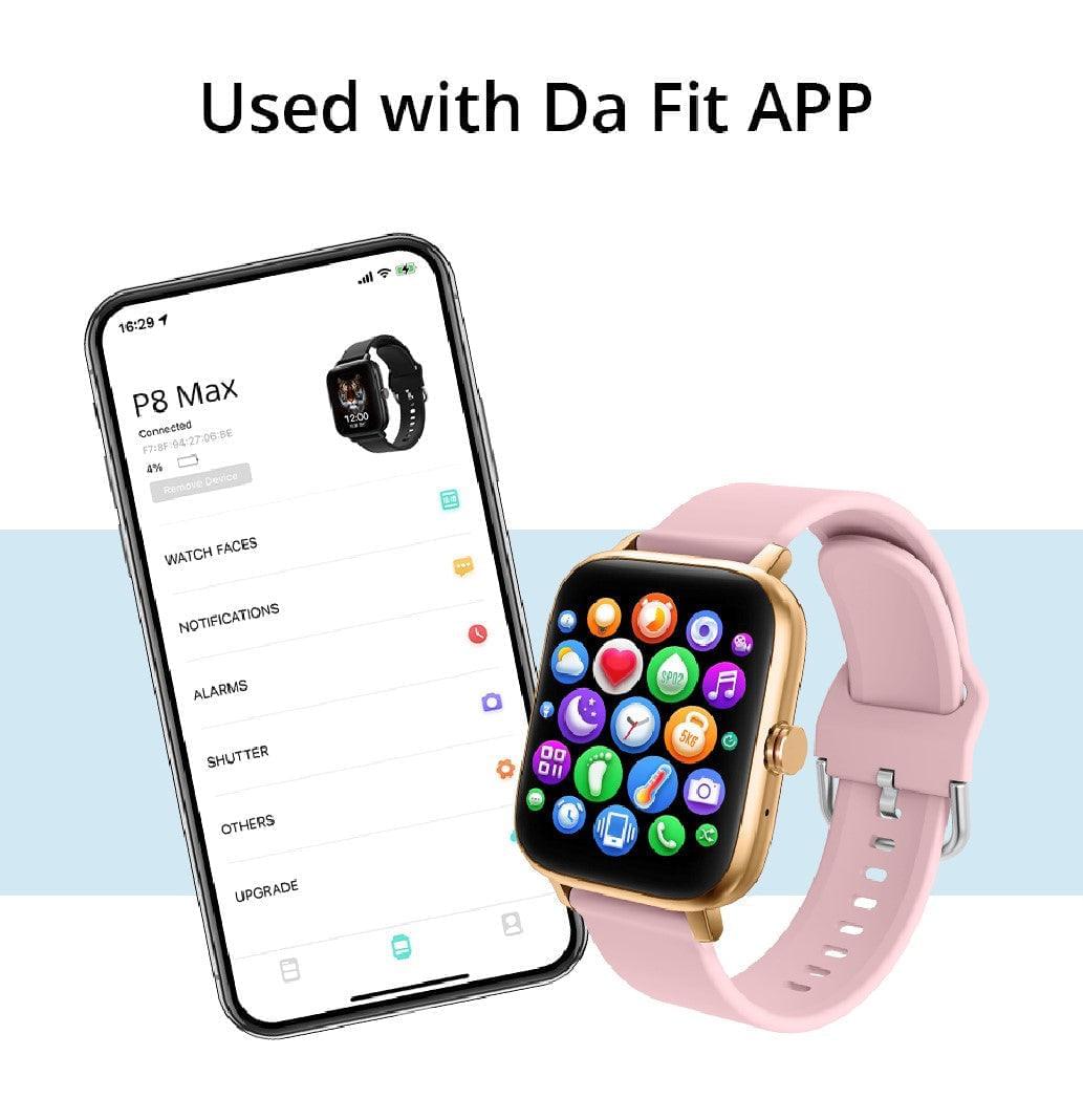 COLMI P8 MAX With BT Call Gold Pink Smart Watch South Africa
