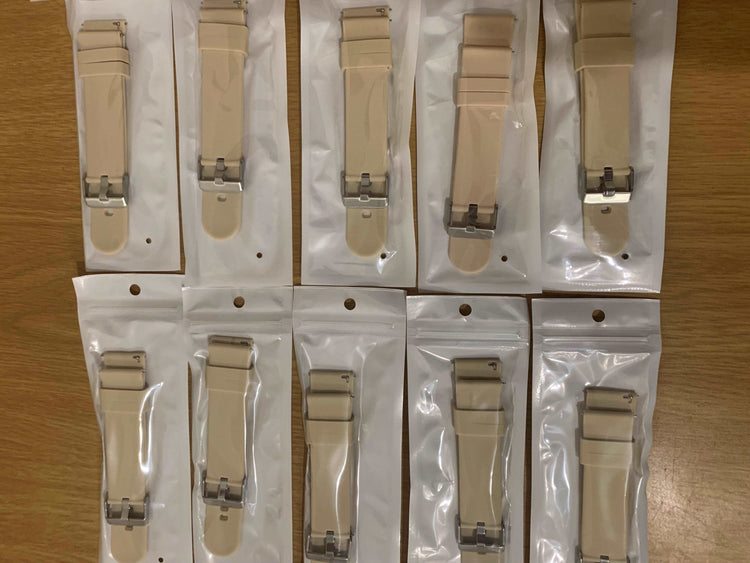 Stay comfortable with the beige silicone soft strap from Smart Watch South Africa