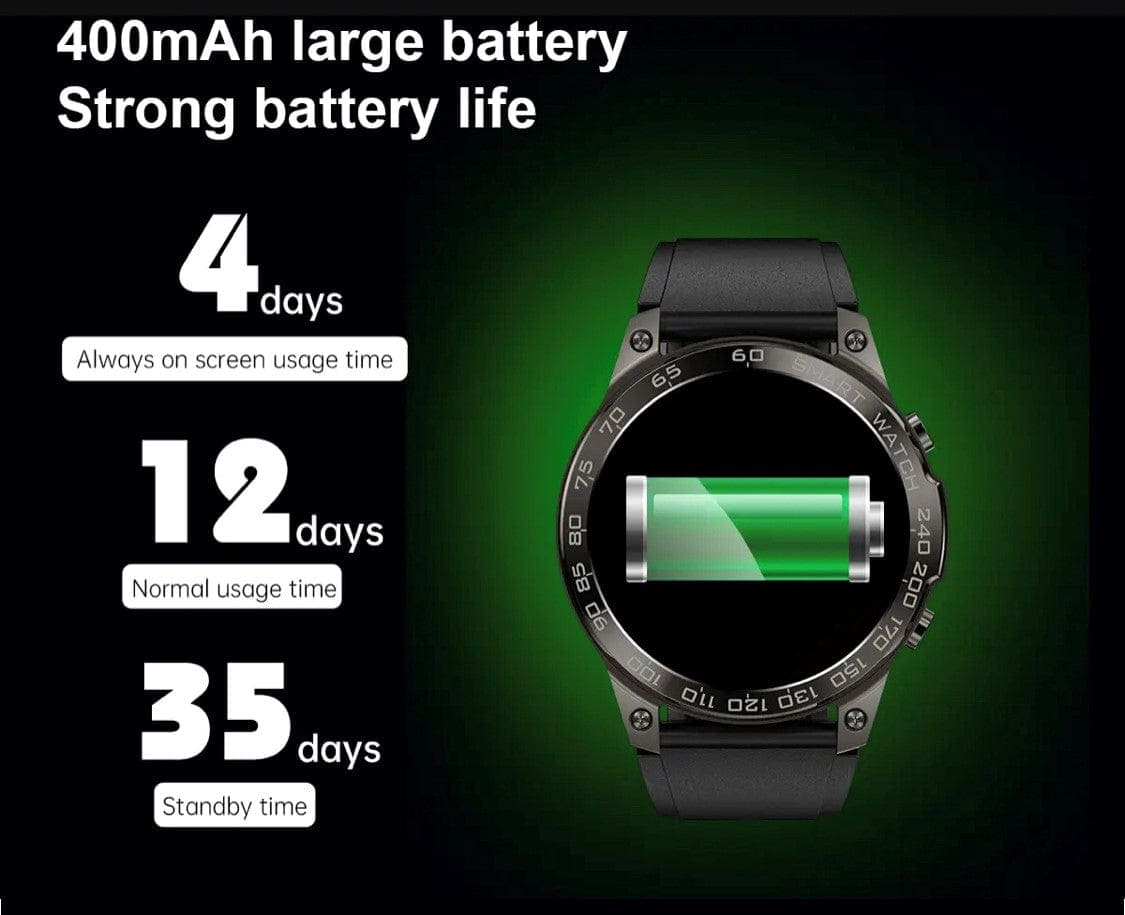 Smart Watch South Africa Smart Watch Black Senbono DM 50 Amoled Black