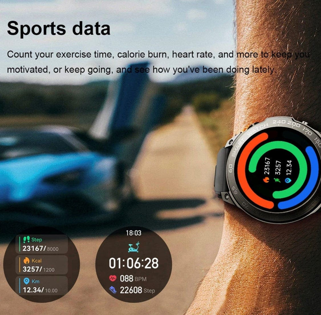 Smart Watch South Africa Smart Watch Black Senbono DM 50 Amoled Black