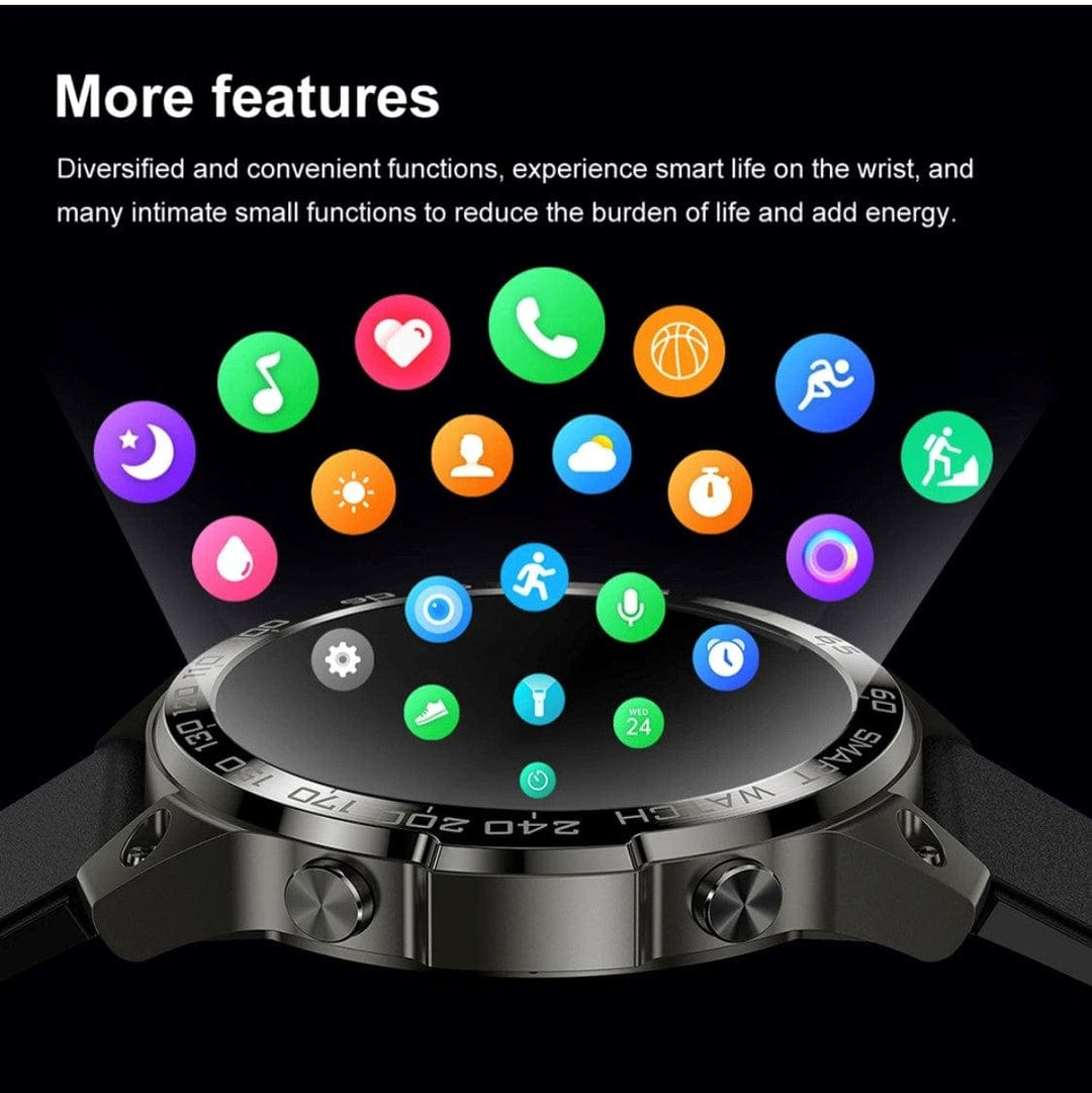 Smart Watch South Africa Smart Watch Black Senbono DM 50 Amoled Black