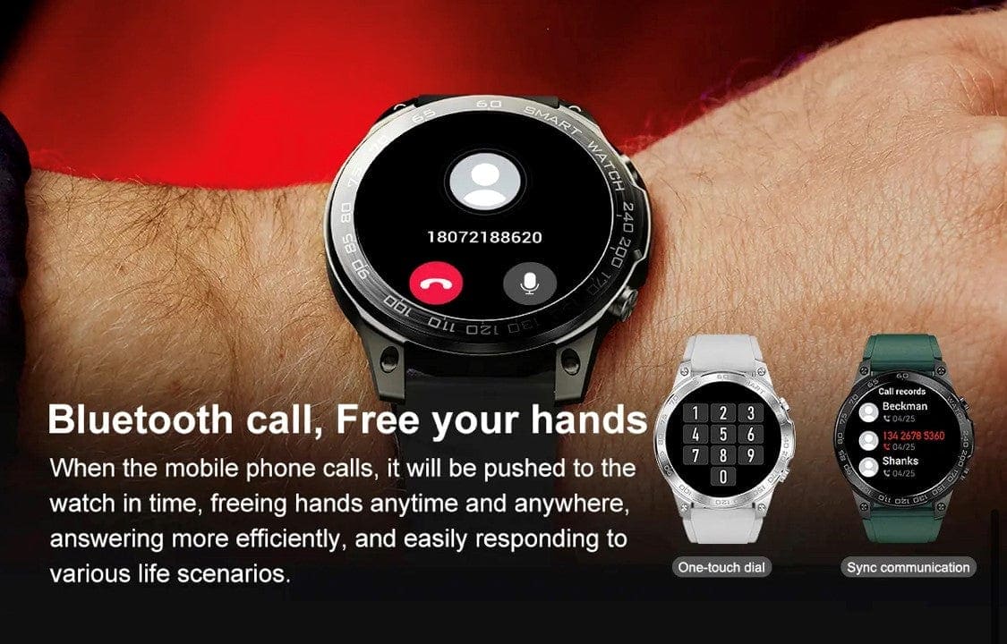 Smart Watch South Africa Smart Watch Black Senbono DM 50 Amoled Black