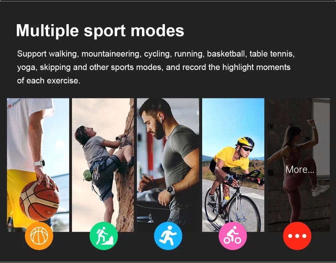 Smart Watch South Africa Smart Watch Black Senbono DM 50 Amoled Black