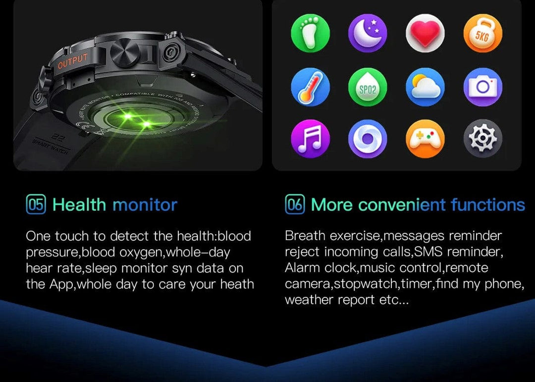 Smart Watch South Africa Smart Watch Black SENBONO K56 Black