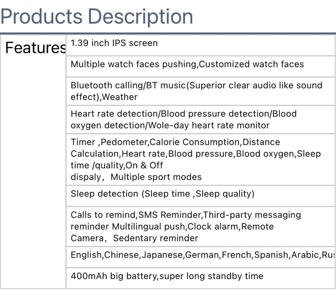 Smart Watch South Africa Smart Watch Black SENBONO K56 Black