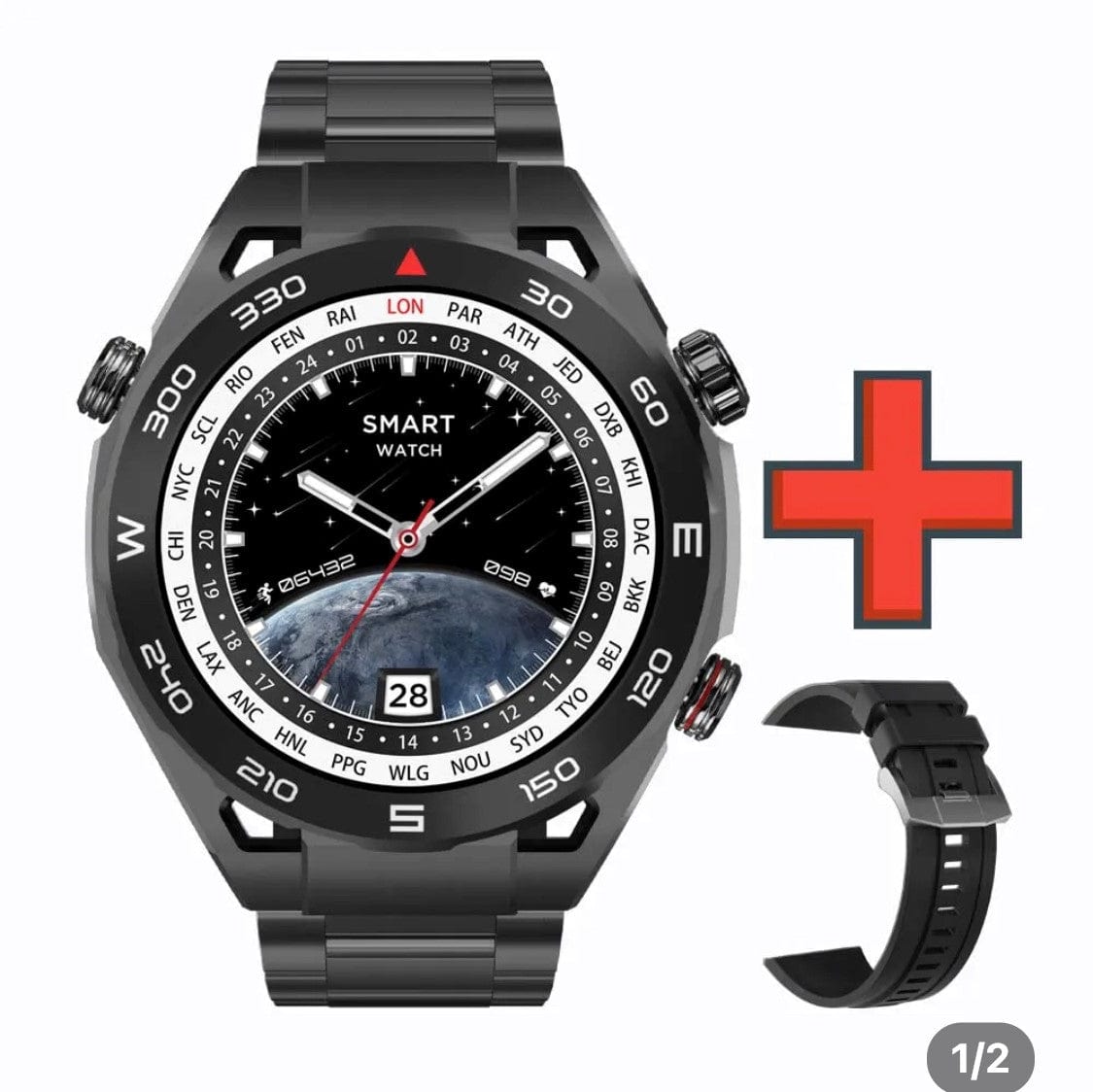 Smart Watch South Africa Smart Watch Black SENBONO SK4 Black