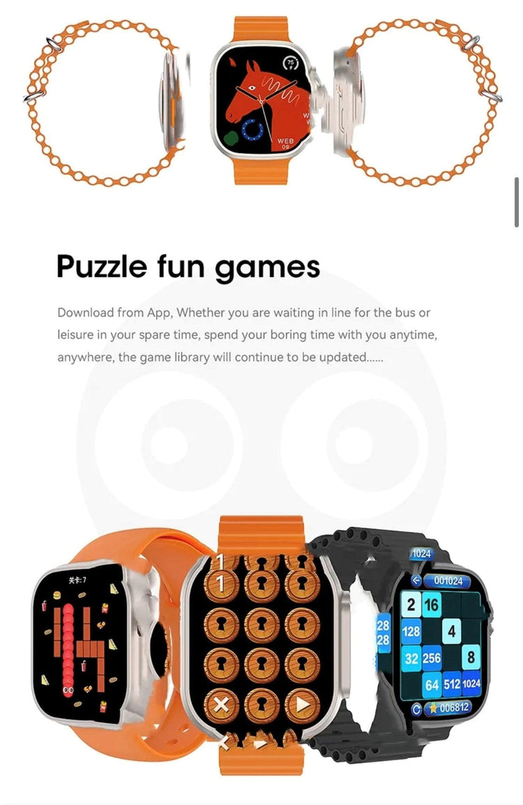 Smart Watch South Africa  Smart Watch Black W68 Ultra Microwear Black Bubble Strap