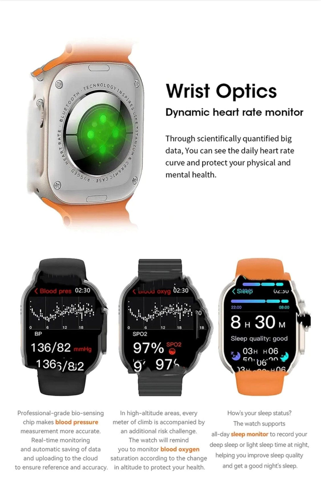 Smart Watch South Africa  Smart Watch Black W68 Ultra Microwear Black Bubble Strap