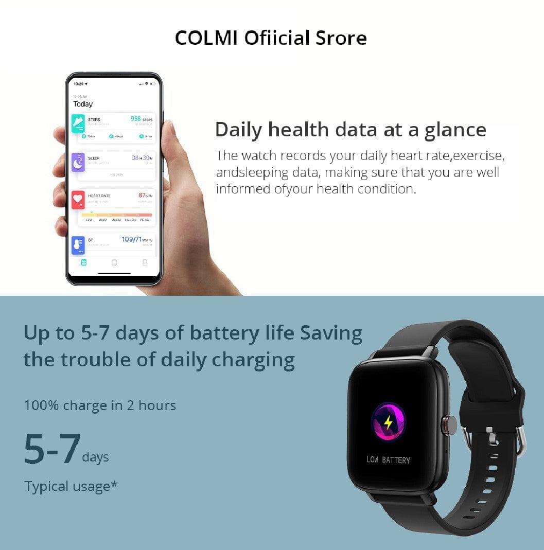 COLMI P8 MAX With BT Call Black Smart Watch South Africa