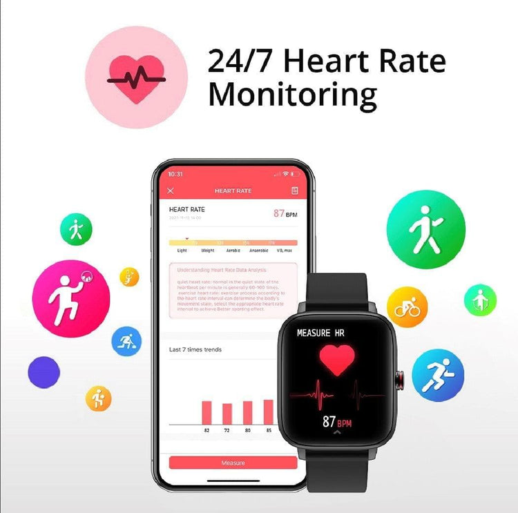 COLMI P8 MAX With BT Call Black Smart Watch South Africa