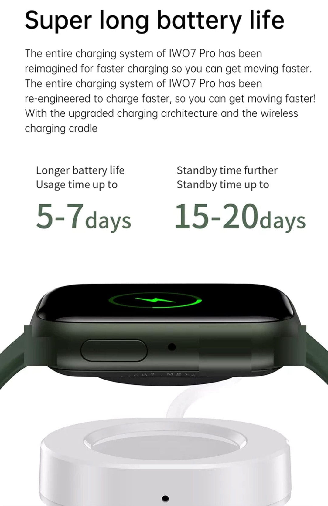 Smart Watch South Africa  Watches Black IWO7 Pro Black