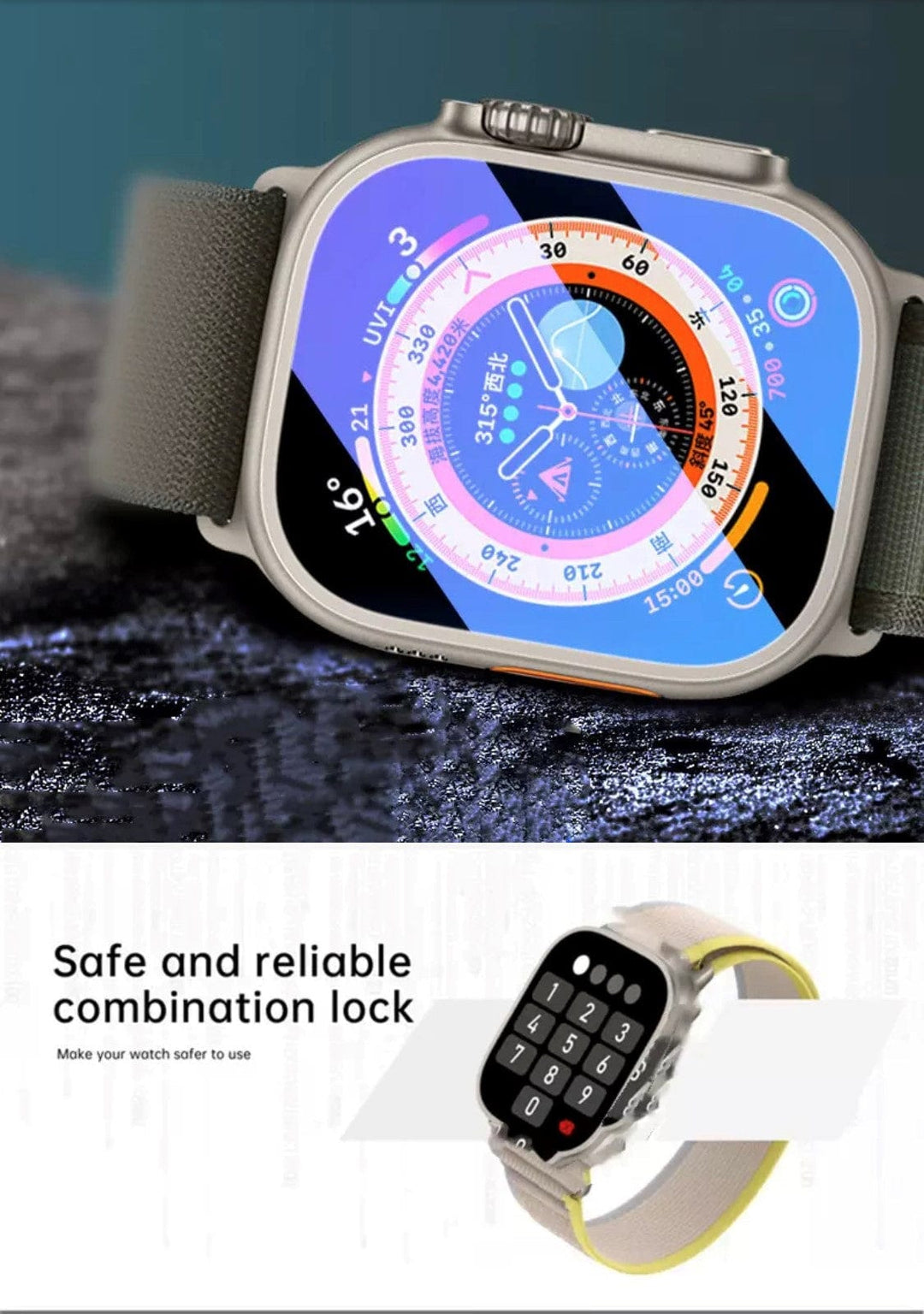 Smart Watch South Africa Watches Black N8 Ultra  Black