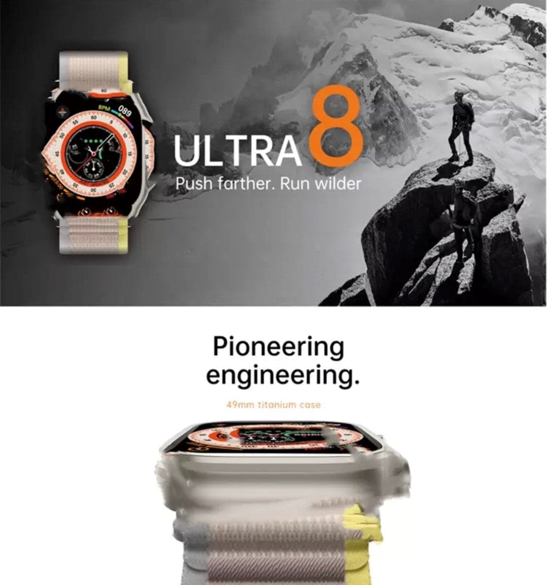 Smart Watch South Africa Watches Black N8 Ultra  Black