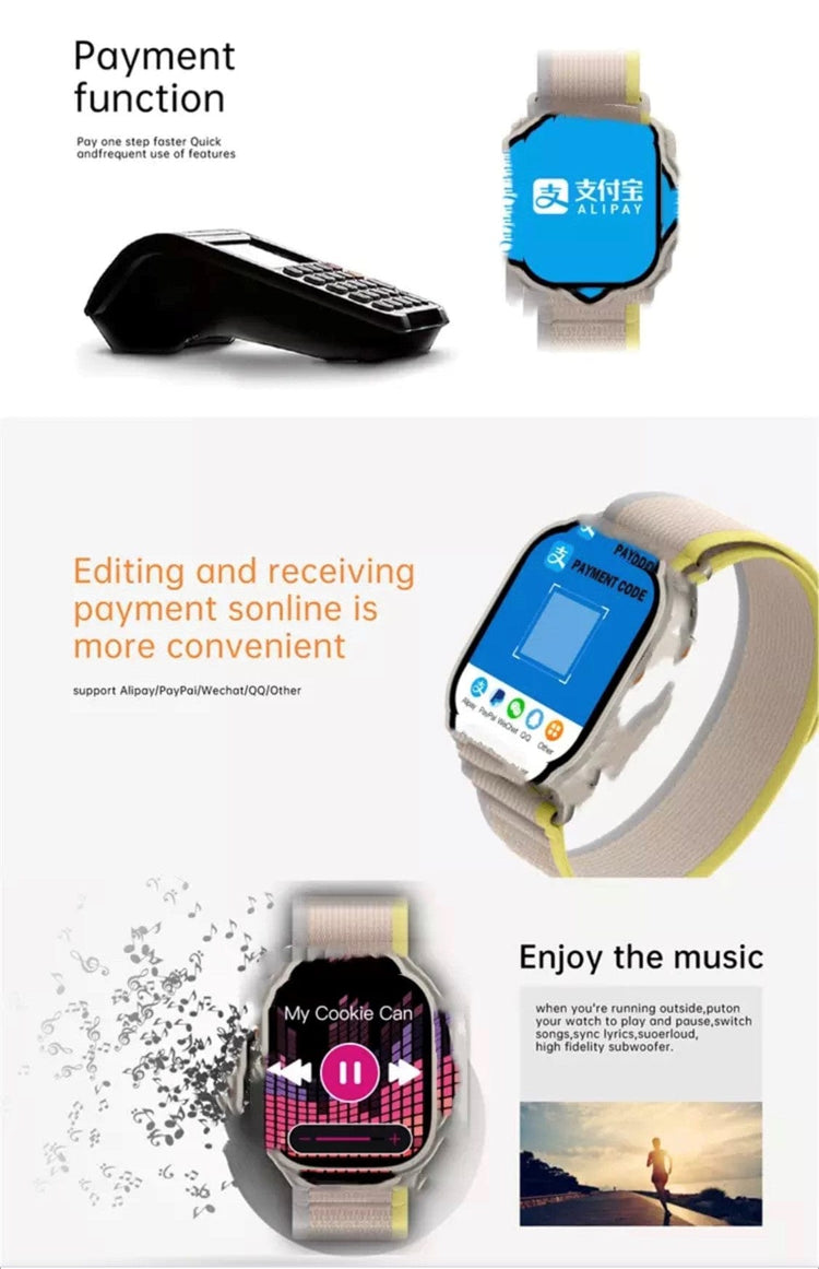 Smart Watch South Africa Watches Black N8 Ultra  Black