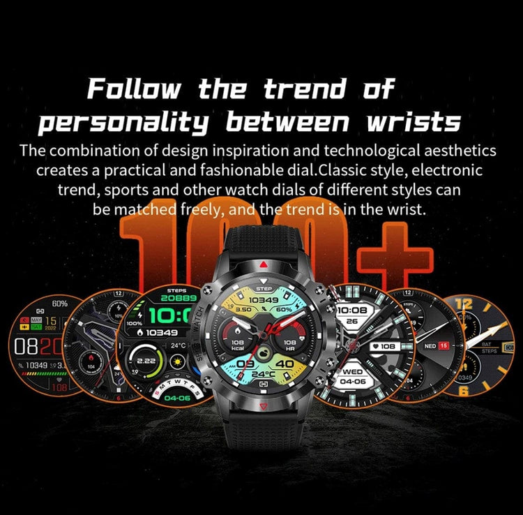 Smart Watch South Africa Watches Black Senbono KR 10 Black