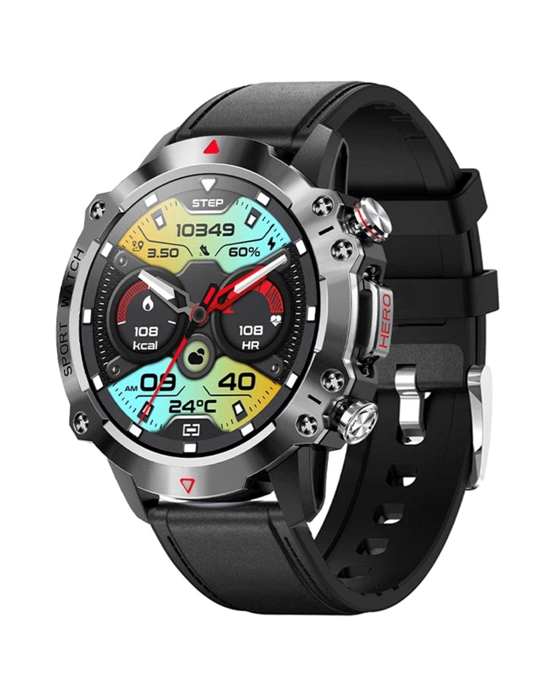 Smart Watch South Africa Watches Black Senbono KR 10 Black