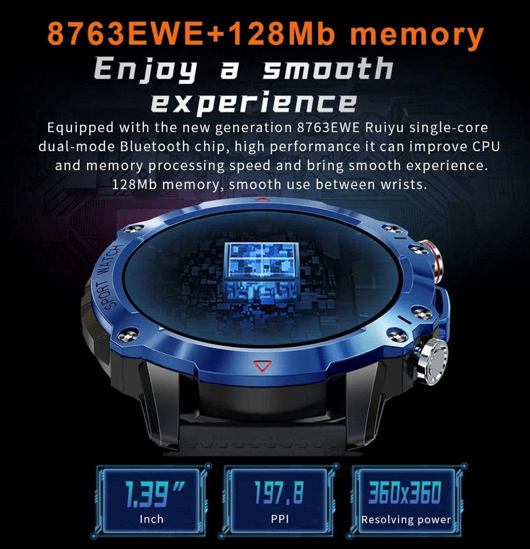 Smart Watch South Africa Watches Black Senbono KR 10 Black