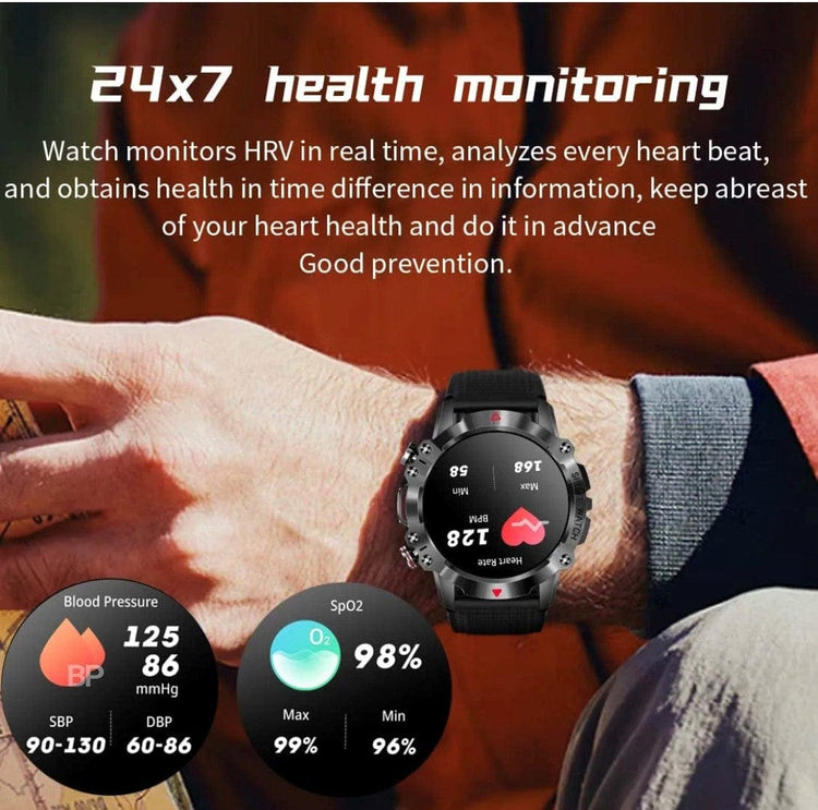 Smart Watch South Africa Watches Black Senbono KR 10 Black