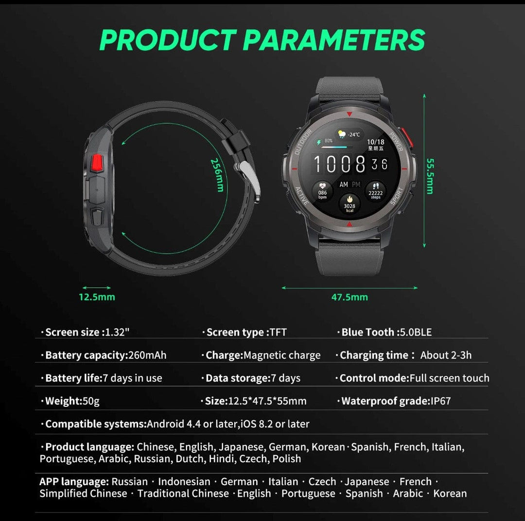 Smart Watch South Africa Watches Black SENBONO MAX 10 Black