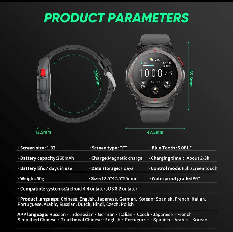 Smart Watch South Africa Watches Black SENBONO MAX 10 Black