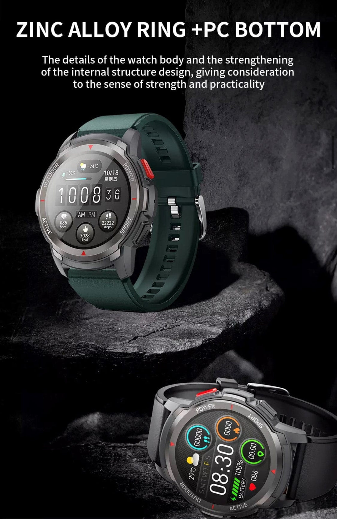 Smart Watch South Africa Watches Black SENBONO MAX 10 Black