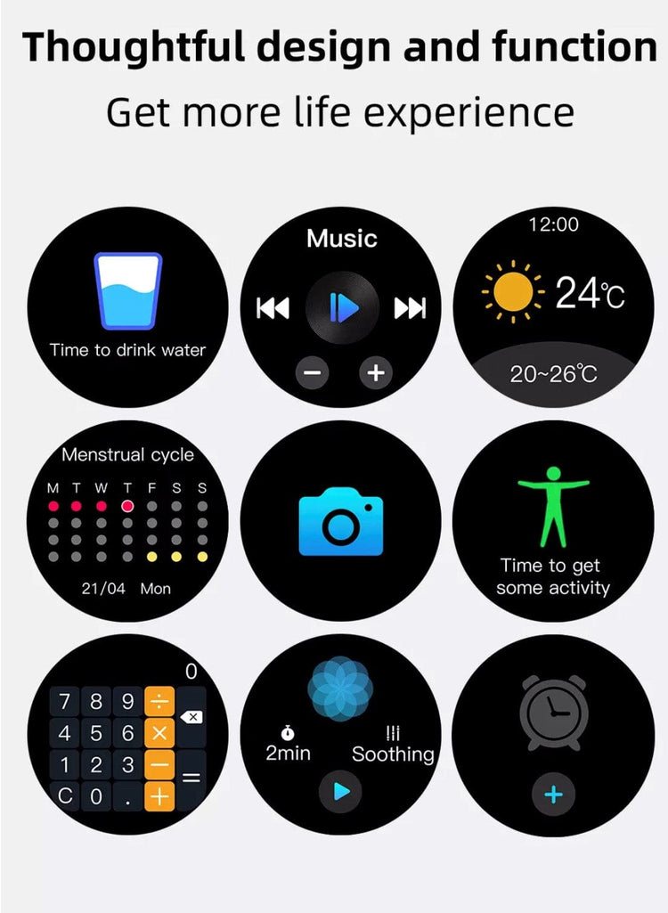 Smart Watch South Africa Watches Black SENBONO Max 16 Black