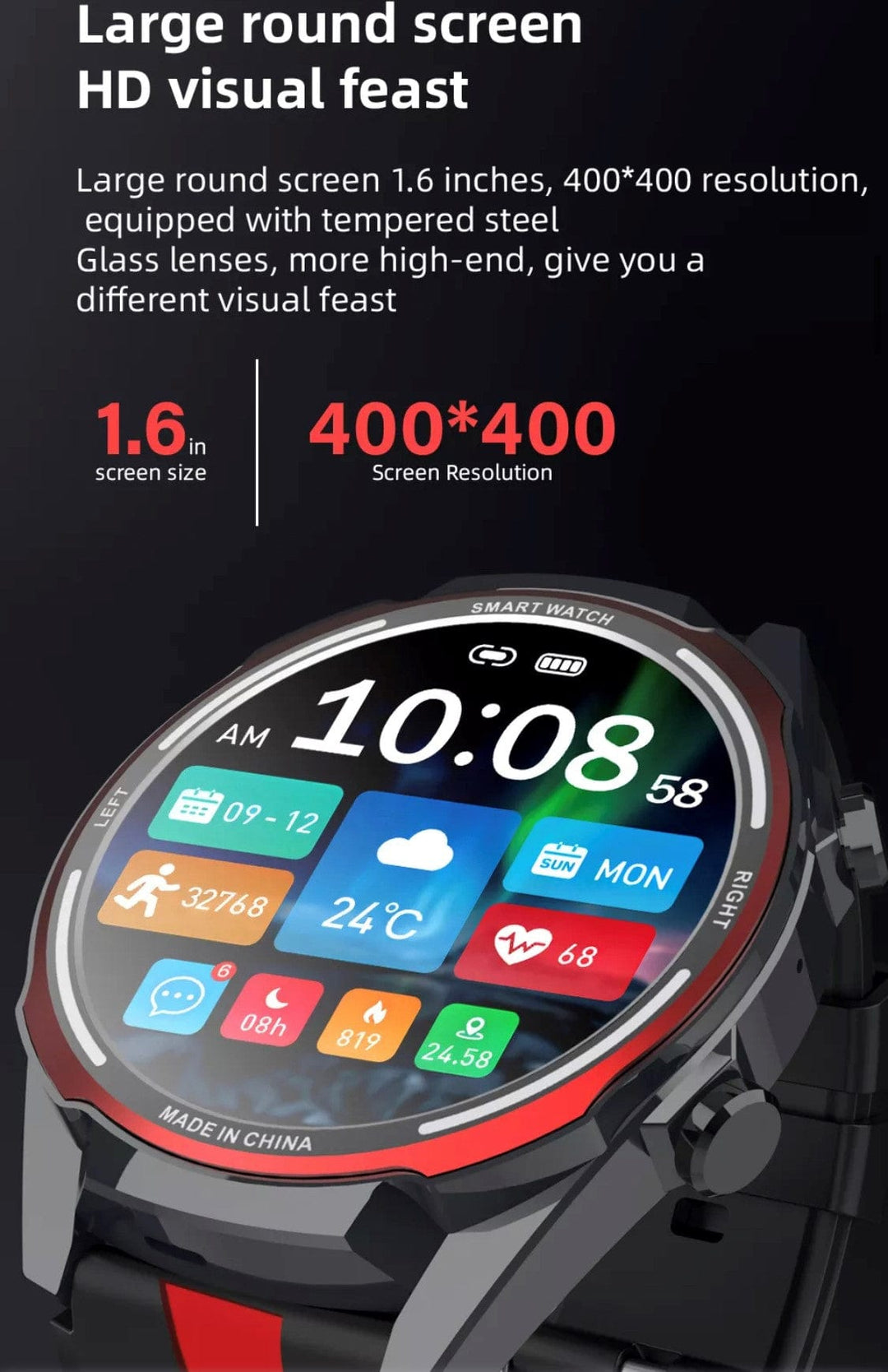 Smart Watch South Africa Watches Black SENBONO Max 16 Black