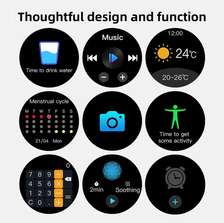 Smart Watch South Africa Watches Black SENBONO Max 16 Black