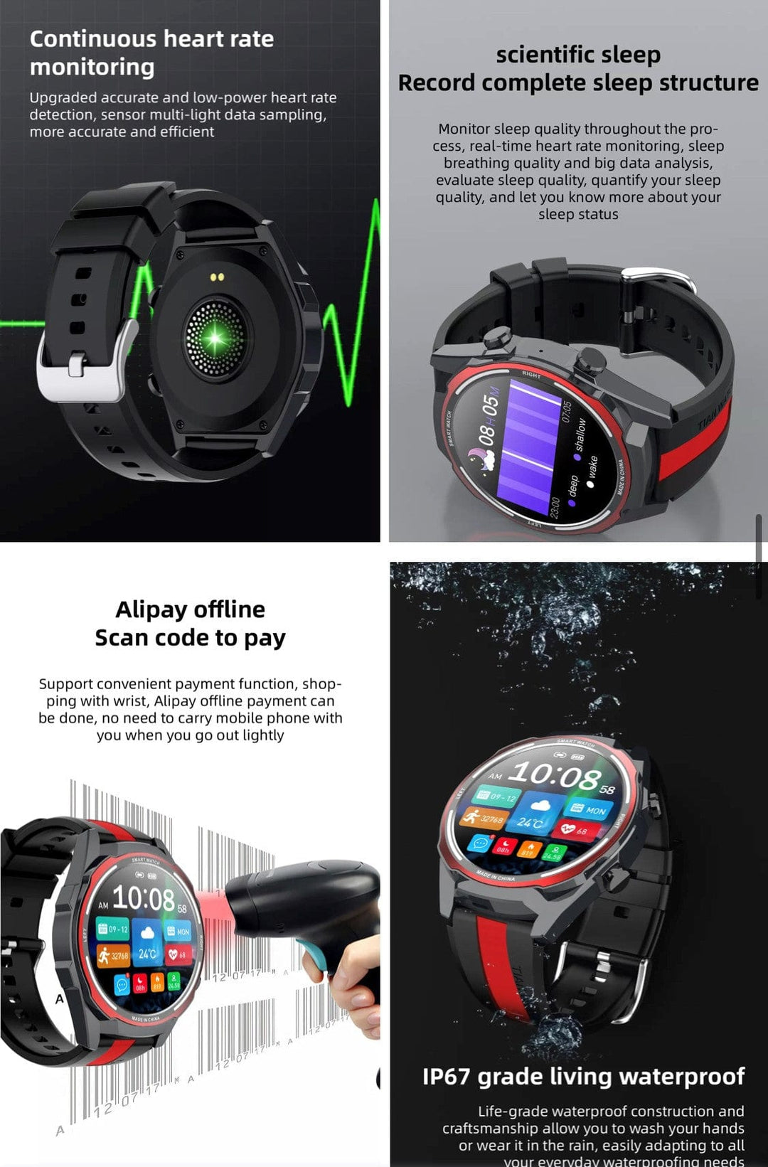 Smart Watch South Africa Watches Black SENBONO Max 16 Black