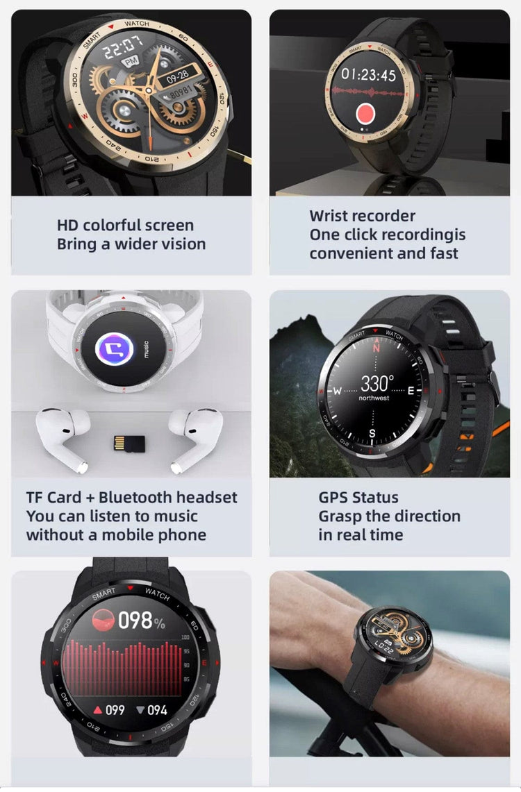 Smart Watch South Africa Watches BLACK SENBONO MT 12 BLACK