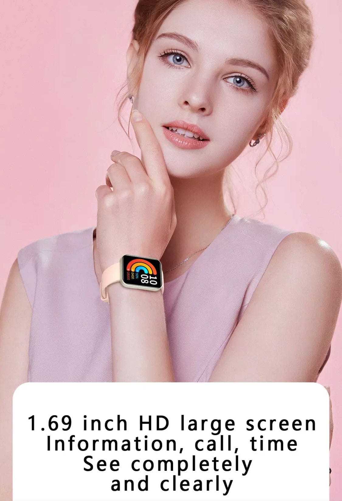 SMARTOBY 1.69 Inch HD Black Extra Straps