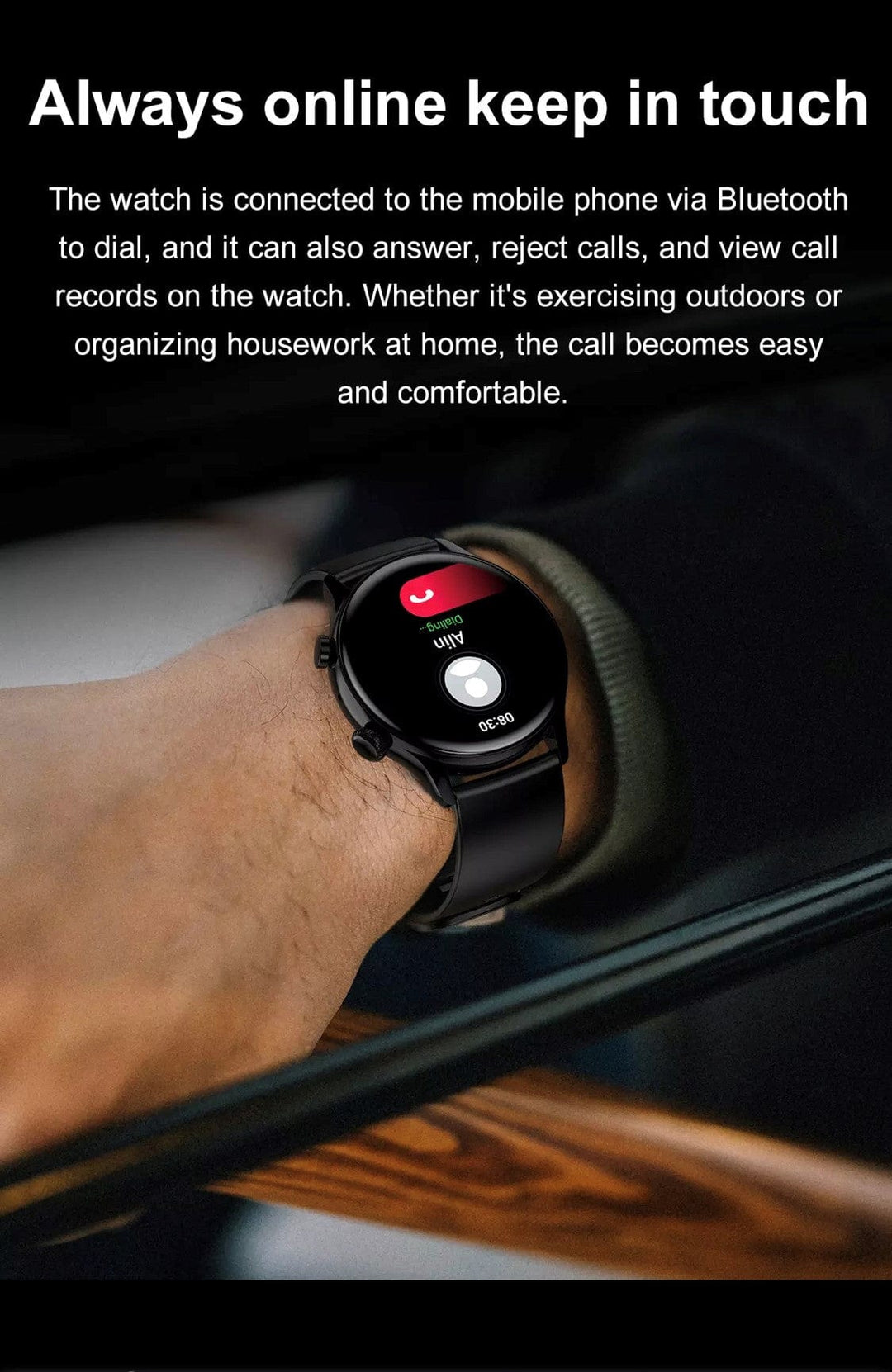 Smart Watch South Africa Watches Black Smartoby Amoled SK8 Pro Smart Watch Black --Extra leather Strap included