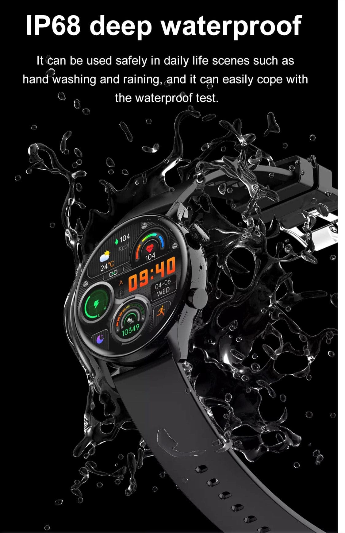 Smart Watch South Africa Watches Black Smartoby Amoled SK8 Pro Smart Watch Black --Extra leather Strap included