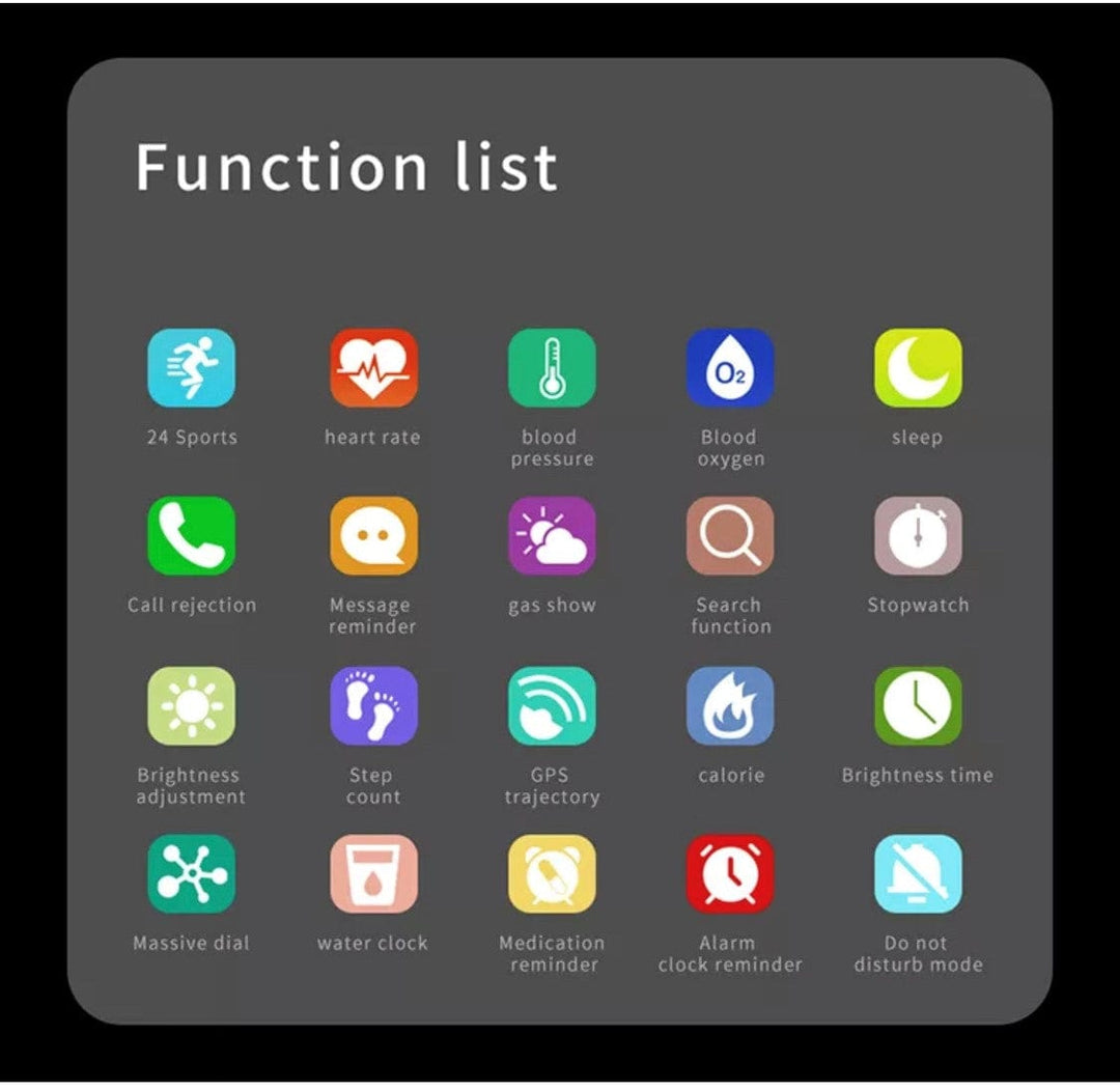 SMARTOBY E15 Black Sports Smart Watch