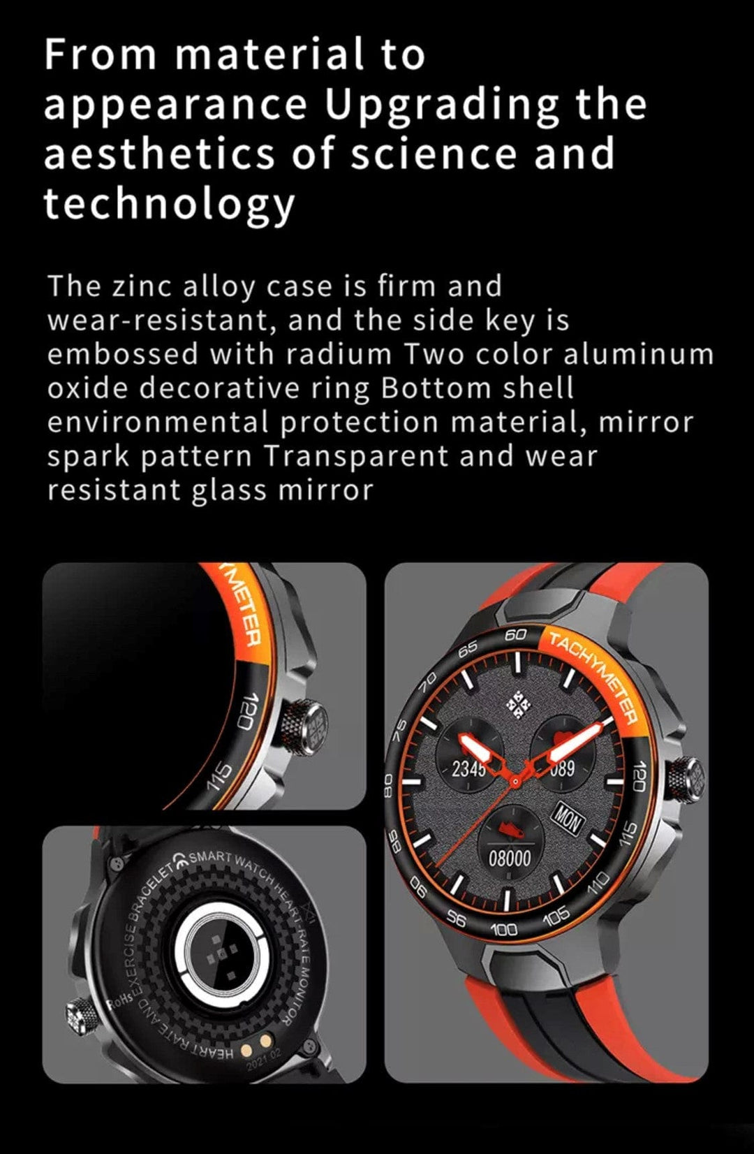 SMARTOBY E15 Black Sports Smart Watch