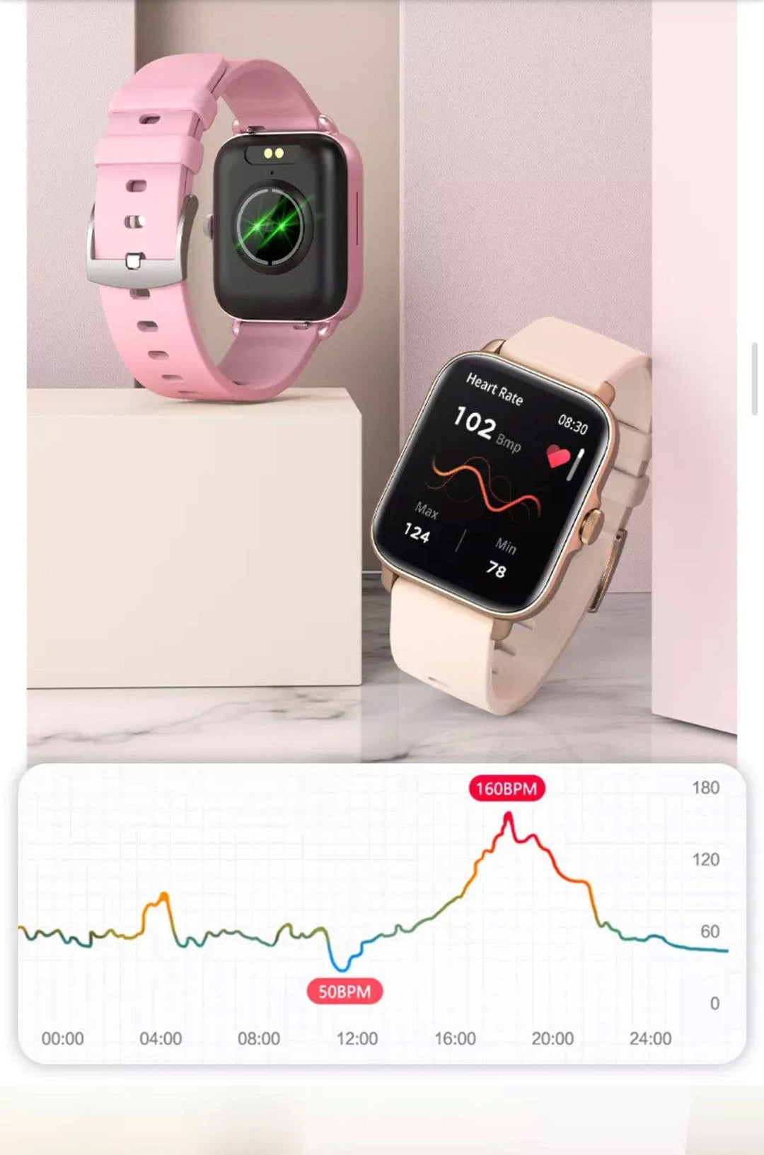 Smartoby P28 Plus Black with BT Calling - Smart Watch SA