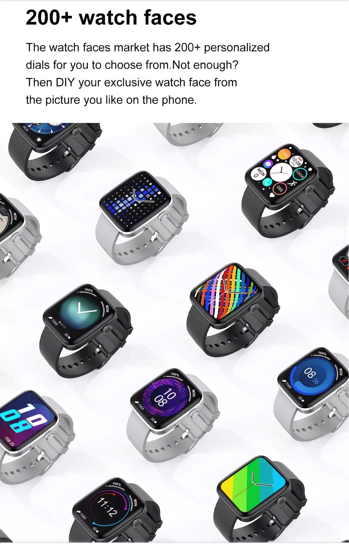 Smart Watch South Africa Watches Black Smartoby WearPro Series 7 BLack Extra Straps Availible