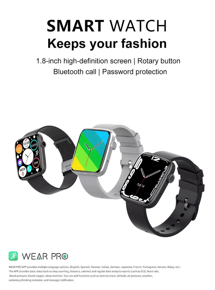 Smart Watch South Africa  Watches Black Smartoby WearPro Series 7 BLack Extra Straps Availible