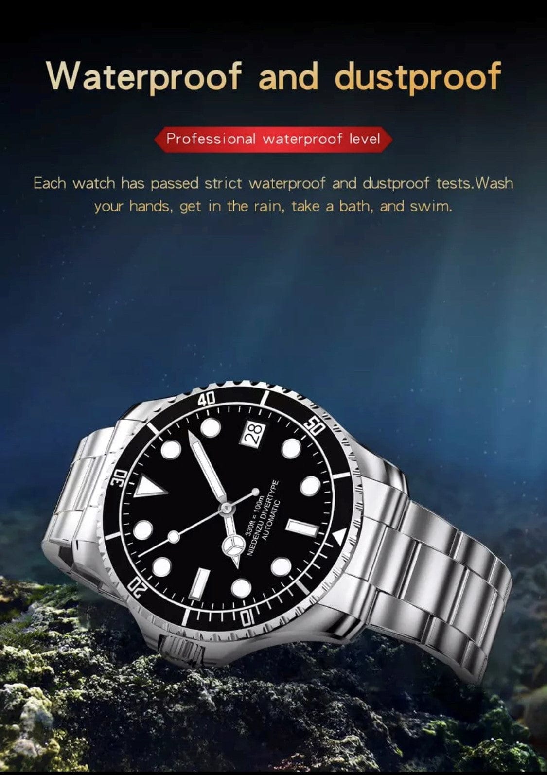 Smart Watch South Africa Watches Blue & Red SHOC II Business Smart Watch Blue & Red Extra Stainless steel silver straps availible.