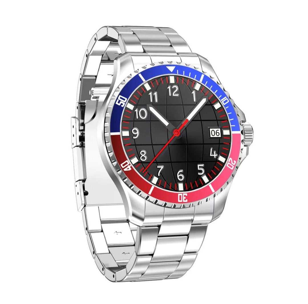 Smart Watch South Africa Watches Blue &  Red SHOC II Business Smart Watch Blue & Red  Extra Stainless steel silver straps availible.
