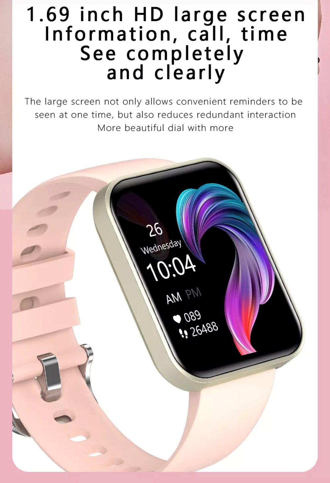 Smart Watch South Africa Watches Blue SMARTOBY 1,69 Inch HD Blue Exra Straps Availible