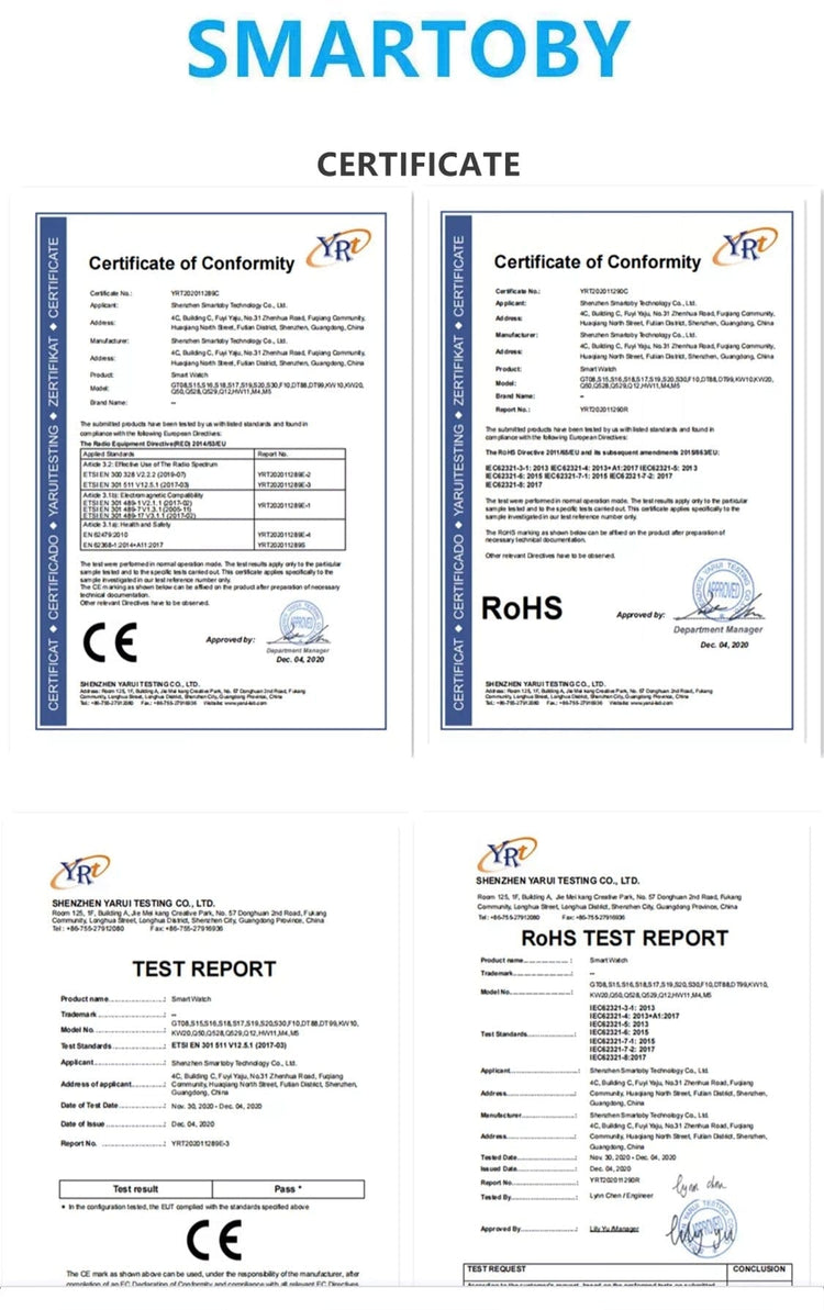 SMARTOBY E15 Blue Sports Smart Watch