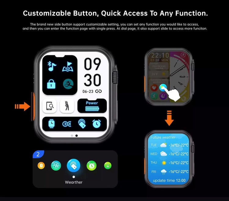 Smart Watch South Africa Watches Gold N8 Ultra  Gold