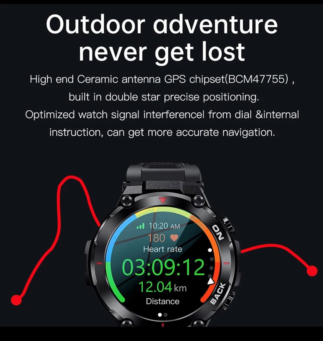 Smart Watch South Africa Watches Gray SENBONO K37 Gray